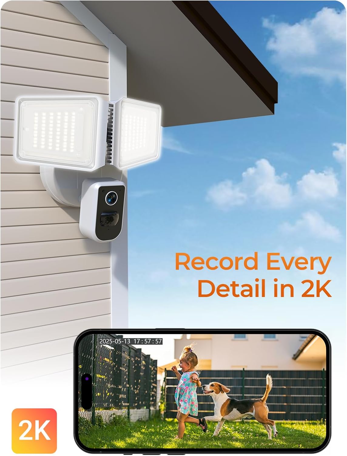 Floodlight Outdoor Security Camera
